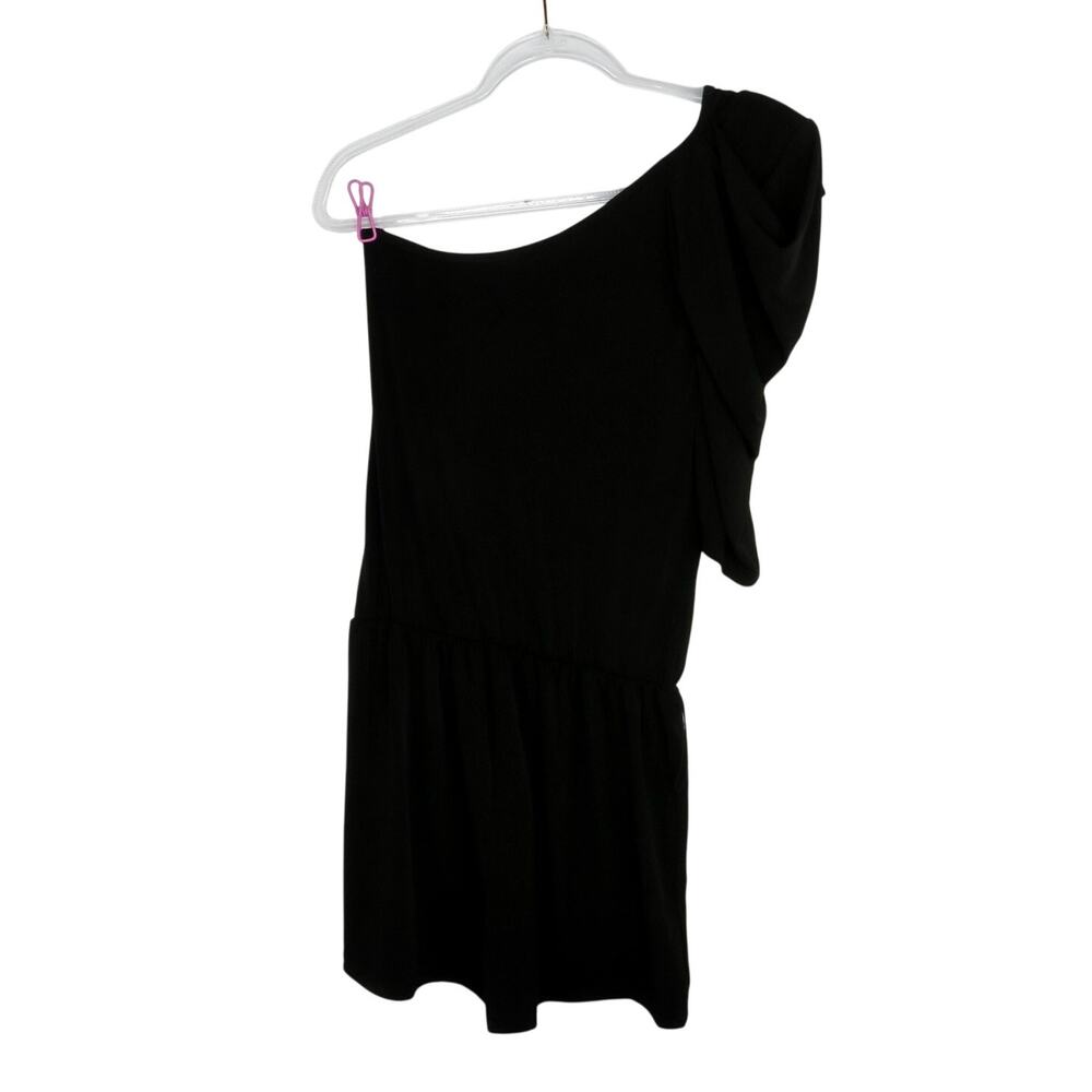 Venus Black Formal One Shoulder Romper Small - Picture 3 of 5